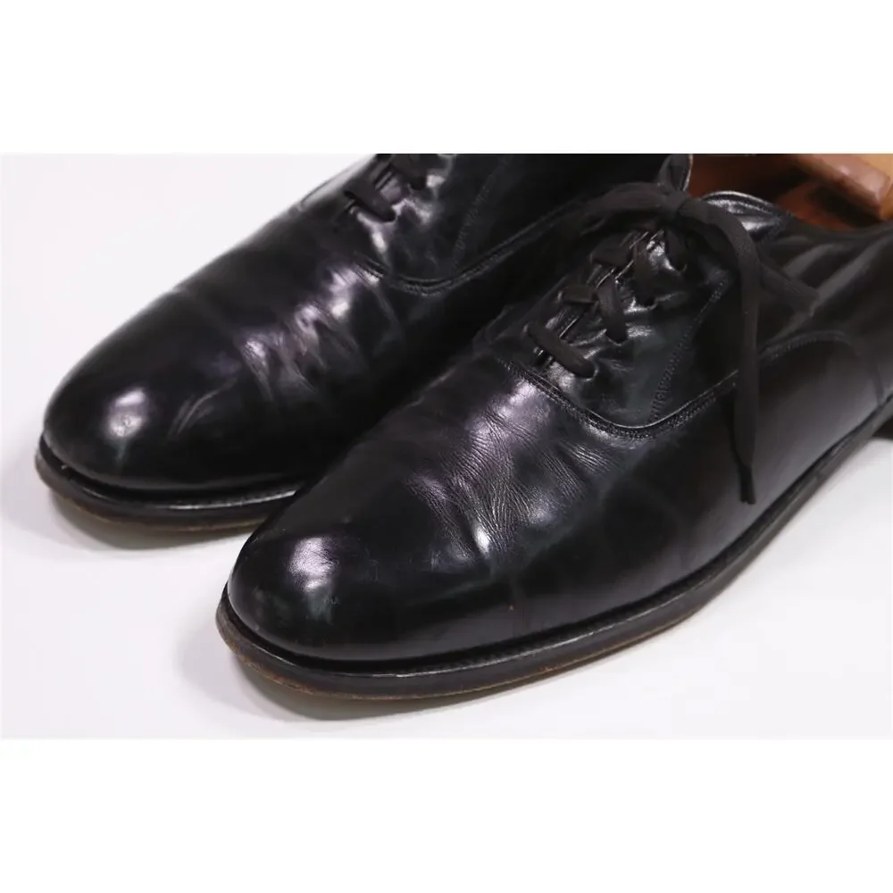 Cole Haan Made in England Black Lace-Up Oxford Leather Dress Shoes Mens 11 D